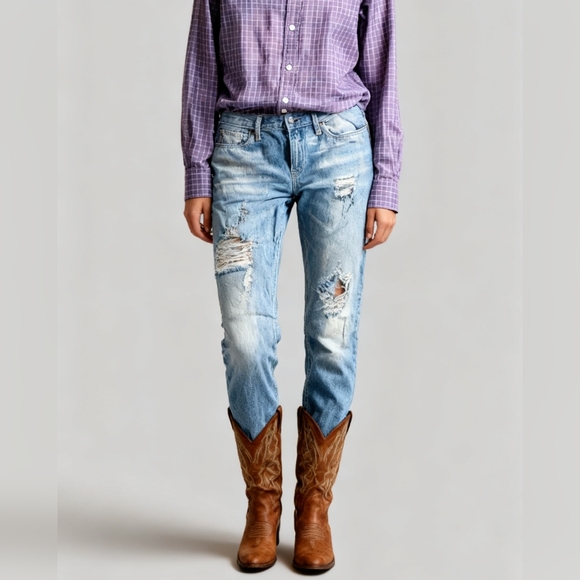 Polo Ralph Lauren Denim - Polo by Ralph Lauren Distressed Blue Jeans